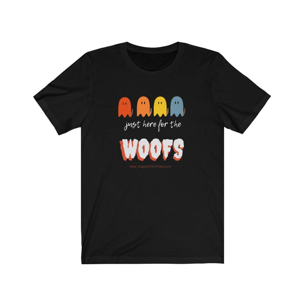 Ghost Halloween Just Here for the Woofs Tee