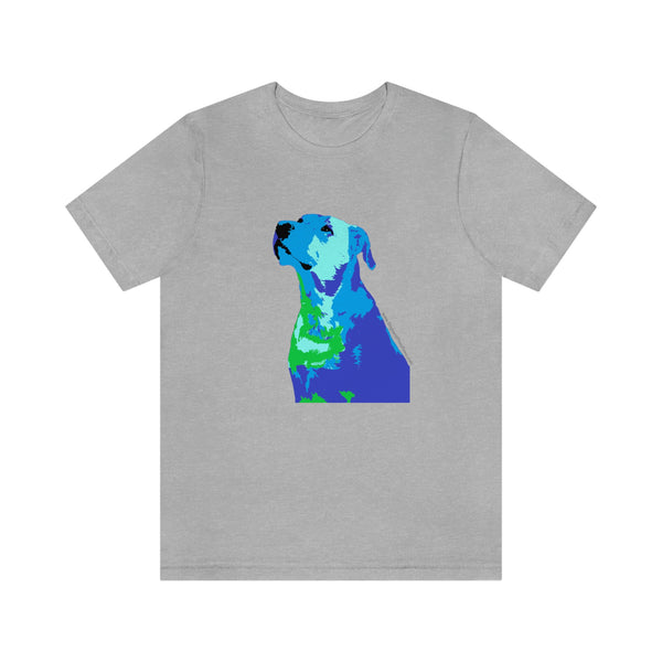 Blue Rescue Dog Jersey Tee