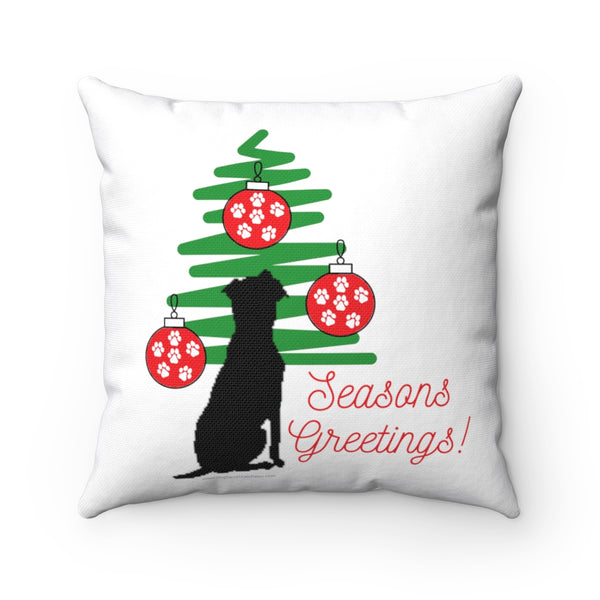Seasons Greetings Square Pillow